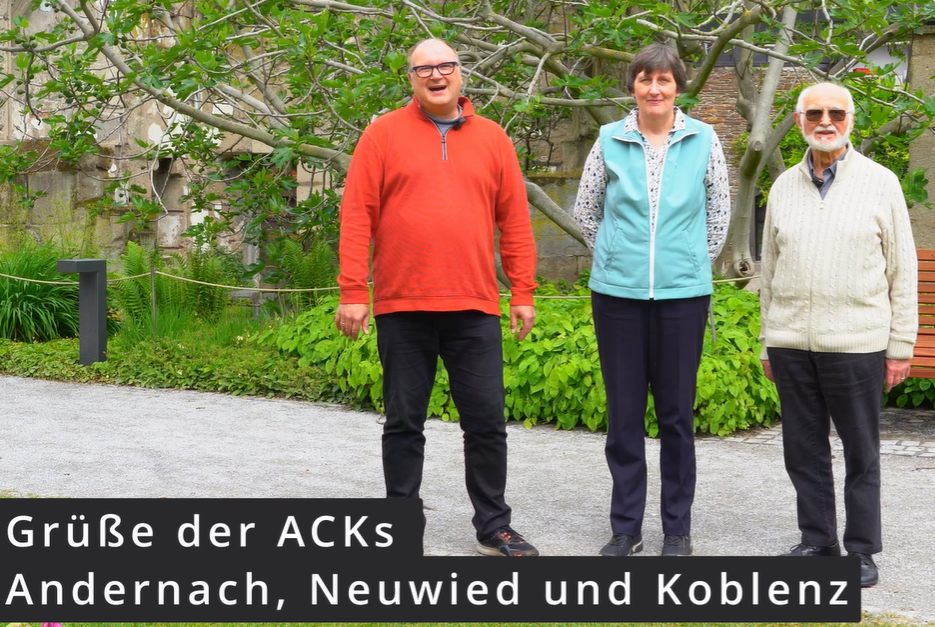 Pfingstgruß der Arbeitsgemeinschaften Christlicher Kirchen in Andernach, Koblenz und Neuwied